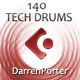 140 Tech Drums & Percussion Cubase Template by Darren Porter