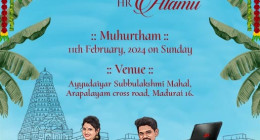 Wedding Invitation in Tamil