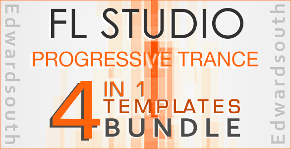 4 in 1 Progressive Trance FL Studio Templates Bundle