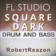 Square Dark Drum and Bass FL Studio Template