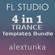 4 in 1 FL Studio Trance Templates Bundle